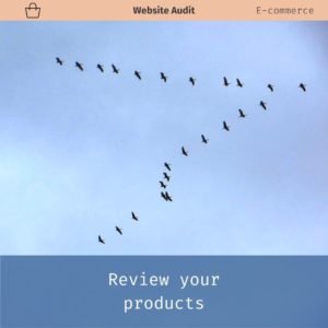 text says Review your products